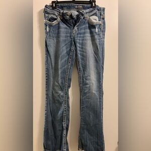 Silver Blue Denim Jeans